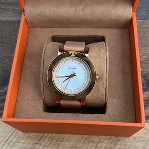 Tory Burch Tan and Gold Watch
